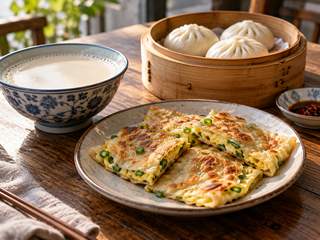 台湾の朝ごはんをイメージしたAI生成画像